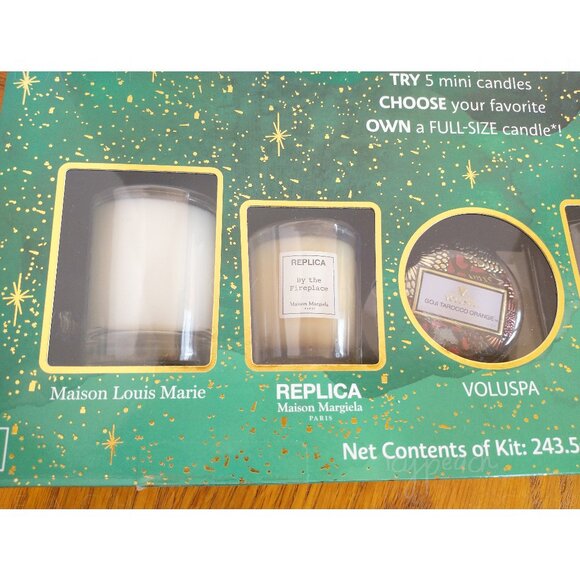 Sephora Mini Candle Sampler Set With Certificate New Boxed Gift Set 5 Candles - Picture 2 of 7